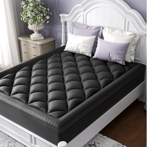 ChiXpace Queen Mattress Topper, Viscose Derived from Bamboo, Pillow