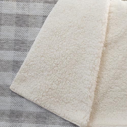 Addison Rugs ASB924 Taupe 50" x 70" Oversized Sherpa Throw Blanket