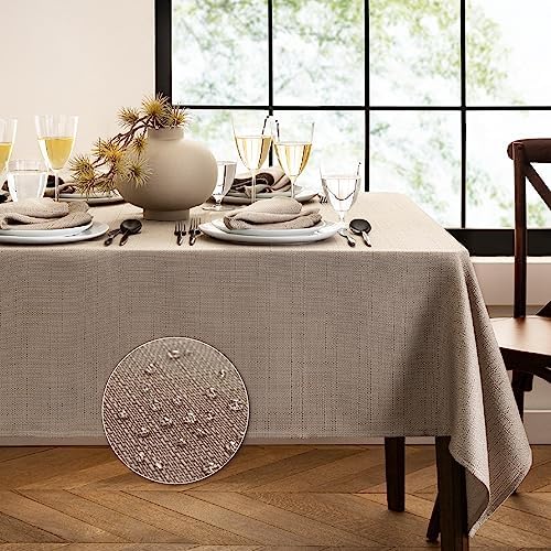 Elrene Home Fashions Laurel Solid Texture Water and Stain Resistant