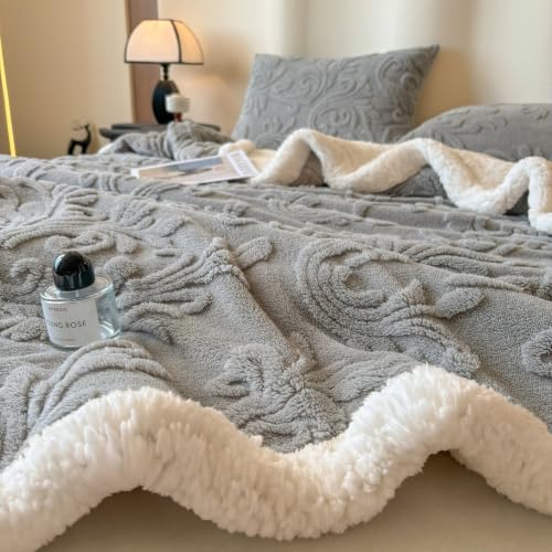 Fleece Throw Blankets, Lightweight Warm Soft Cozy Bed Blanket