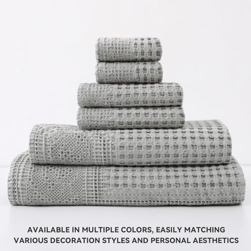 Cotton Towel Set – 6 Piece Bathroom Towel Set