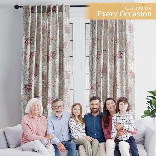 Maison d' Hermine Curtains for Living Room 100% Cotton 50"x96"