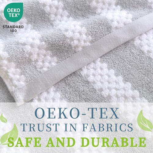 VOOVA & MOVAS Waffle Bath Towels, Cotton, Quick Dry & Thick, 28x52 in