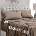 Mocassi Luxury 6-Piece Sheet Set, Ultra Soft 1800 Premium Hotel