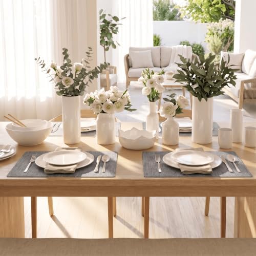 Artoid Mode Reversible Cloth Placemats Set of 4, Washable Heat