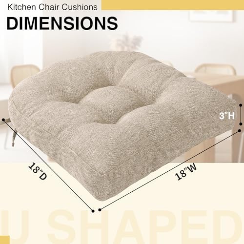 Tromlycs Chair Cushions for Dining Chairs Kitchen Seat Cushions Room