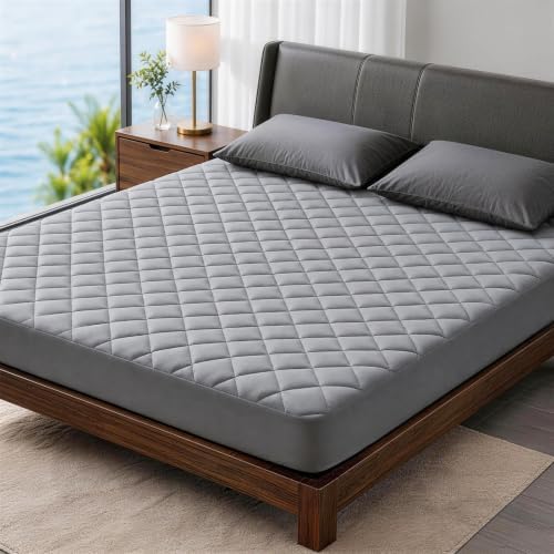 Queen Mattress Pad, Breathable & Quiet, Soft, 3D Mesh, Deep Pocket