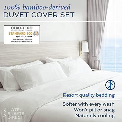 Hotel Sheets Direct Duvet Cover Bed Linen Set, 2 -Piece Set, Grey