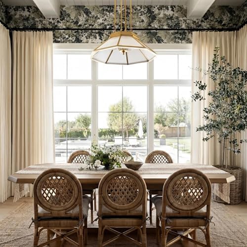 Farmhouse Decor Boho Table Runner with Macrame, Elegant Beige Brown