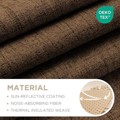 Joydeco Blackout Curtains for Bedroom - 72 Inch Long 100% Light