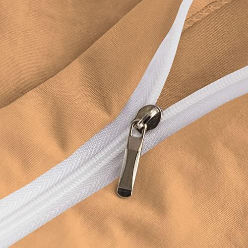 Luxurious 5 Piece Double Ruffle Duvet Cover with Zipper Closure, 100%