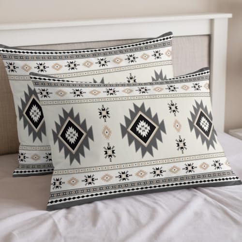 Boho Full Duvet Cover Set - 4 Pcs Comforter Cover Bedding Sets with