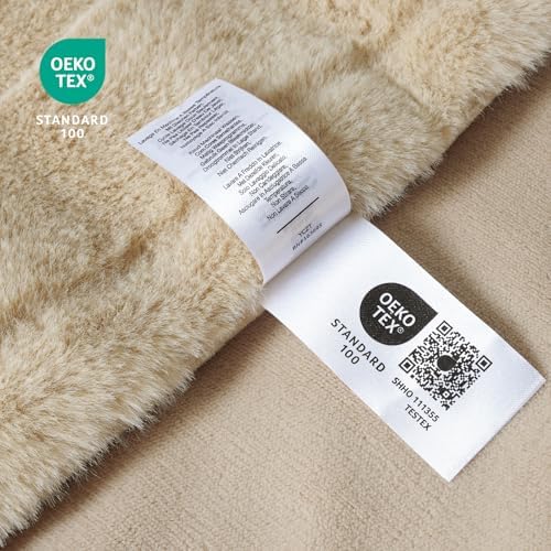 Cozy Bliss Fluffy Faux Fur Throw Blanket for Couch,Warm Cozy Soft
