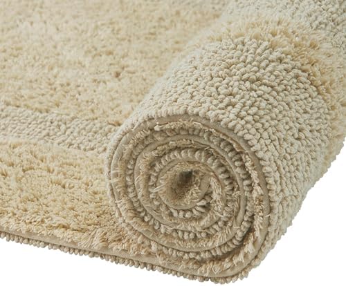Better Trends Bathroom Rug 3 Piece Set 100% Cotton Sand