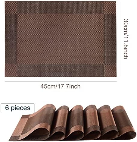 Placemats,Table Place Mats for Kitchen Dining, Heat-Resistant