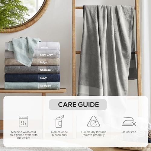 Comfort Spaces Turkish Cotton Bath Towel Set for Bathroom 6 Piece