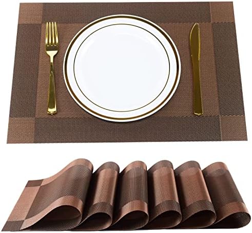 Placemats,Table Place Mats for Kitchen Dining, Heat-Resistant