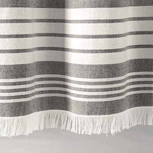 Lush Decor Nantucket Yarn Dyed Cotton Blend Tassel Fringe Shower