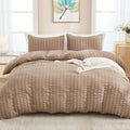 AveLom Taupe Duvet Cover King(104 x 90 inches), 3 Pieces