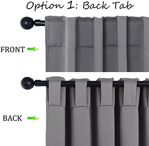 Extra Long Blackout Curtains Back Tab Curtain Panel Tall Drapery High