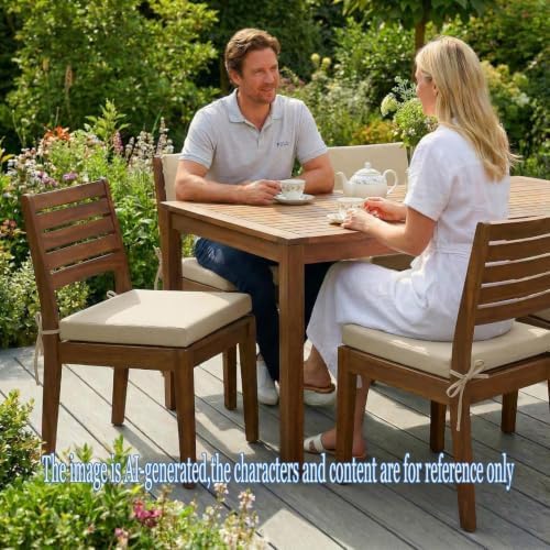 Outdoor Furniture Cushions 18"X18"X3", Waterproof Garden Lawn Patio