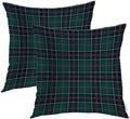 Batmerry Plaid Pillow Covers 22x22 Inch Set of 2, Tartan Scottish