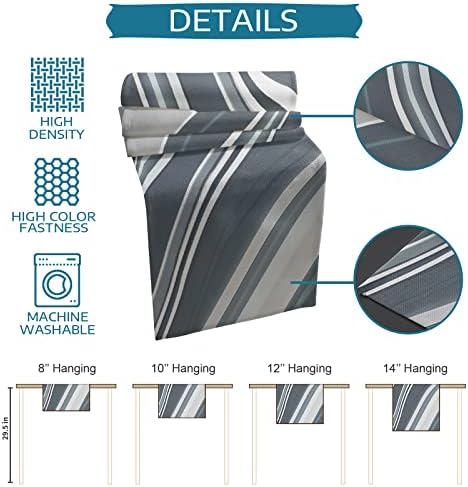 Geometric Table Mats Set of 4 With Table Runner 90 Inches Long,Cotton