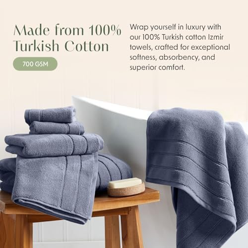 Springtree Home Luxury Turkish Cotton Bath Towels Set | 6-Piece Set
