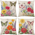wyooxoo Throw Pillow Covers 20x20 Set of 4 Decorative Spring Pillow