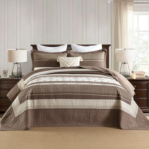SahSahCasa 128"x120" 100% Cotton Oversized California King XL