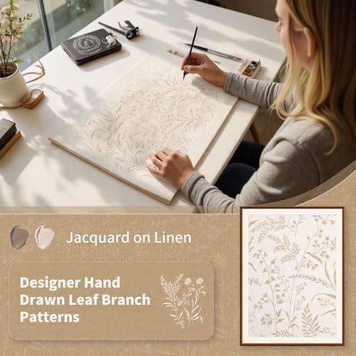 BGment Beige Linen Curtains for Living Room 63 Inch Length 2 Panels