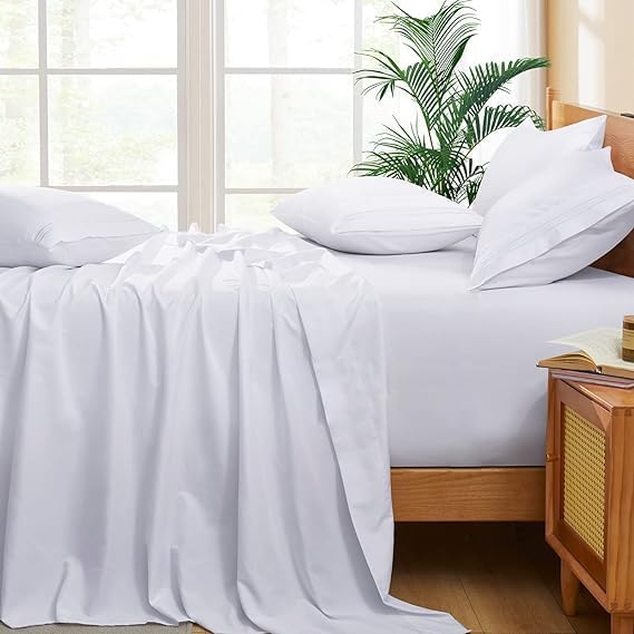 Flat Sheet Oversized King Plus Size (120"x120") Inch 800 Thread Count