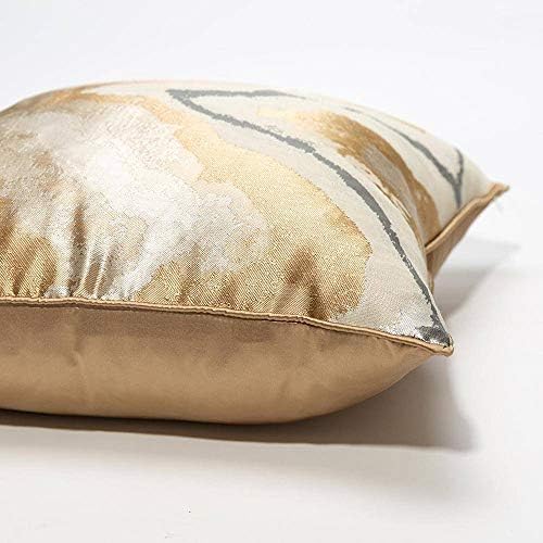 Gold Decorative Throw Pillow Covers,20x20, Modern