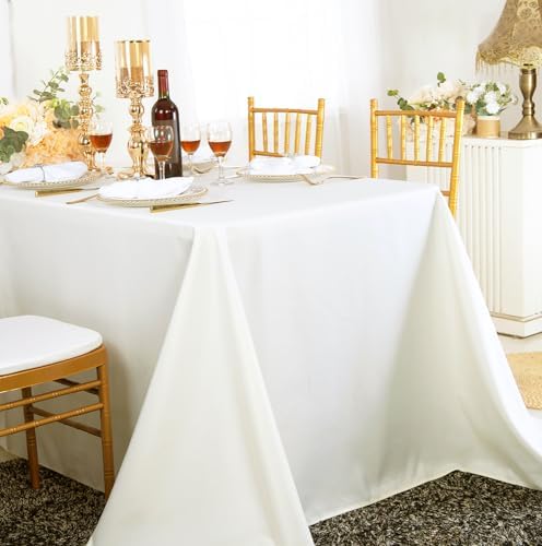 Luxury Brushed Polyester Tablecloth for Weddings, Parties, Venues &