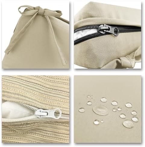 Bcareself Outdoor Deep Seat Cushion Set Waterproof & Fade Resistant