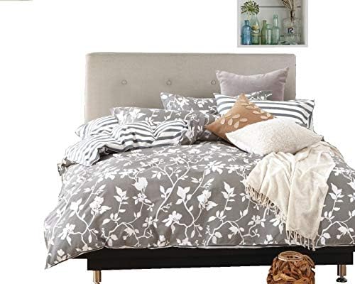 Swanson Beddings Leafy Vines 3-Piece 100% Cotton Bedding Set: Duvet