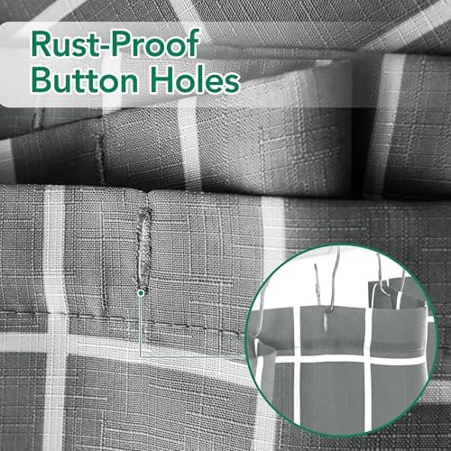 Fabric Farmhouse Shower Curtain-Modern Bathroom Shower Curtains Dark