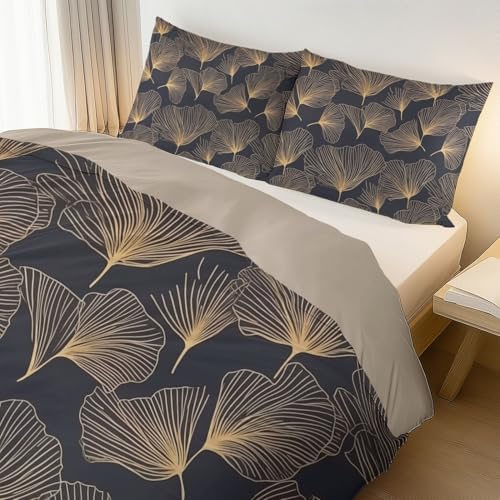 Light Gray Duvet Cover King Size, Reversible Duvet Cover Set with