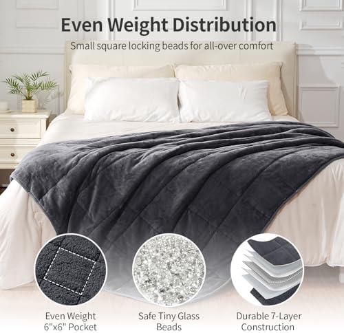 Uttermara Weighted Blankets for Adults Full Size, 12lbs 48x72 inches