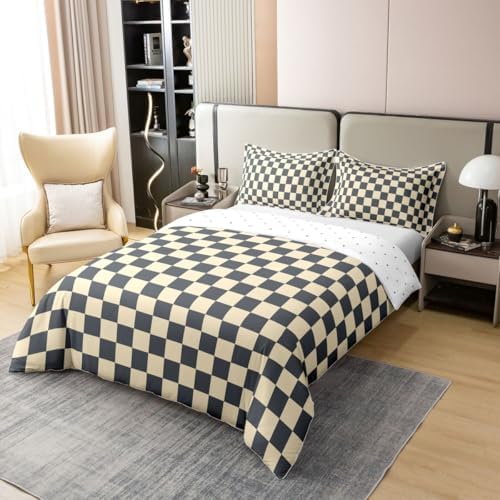 Geometric Square Patchwork Kids Bedding Set King Size Cover 100%