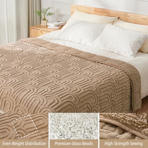 Wemore Soft Weighted Blanket for Adults 60" x 80" 15 lbs Queen Size