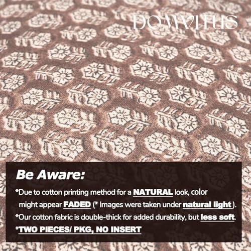 DOMVITUS Floral Pillow Covers Set of 2, Throw Pillow Covers 18x18