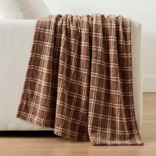 Nautica - King Soft Blanket, Plaid, Lightweight & Cozy Plush Bedding