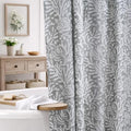 LXBNI Gray Shower Curtain for Bathroom, Embossed Textured, 72x72 Inch