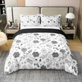 Erosebridal Boho Flower 100% Cotton Queen Comforter Cover Minimalist
