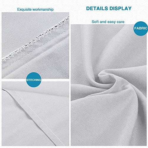 FLXXIE 2-Pack Microfiber Queen Pillow Cases, Envelope Closure, Light