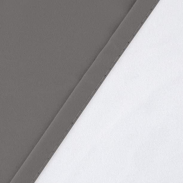 2 Piece 100% Blackout Rod Pocket Window Panel Curtain Drape Set, 52"