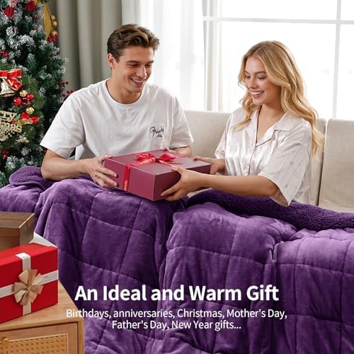 Uttermara Weighted Blankets for Adults Queen Size, 15lbs 60x80 inches
