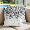 Botanical Leaves Hanging on White Silk Satin Pillowcases Pack of 2