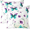 Erosebridal Flying Butterflies Throw Pillow Covers Set of 2,Botanical